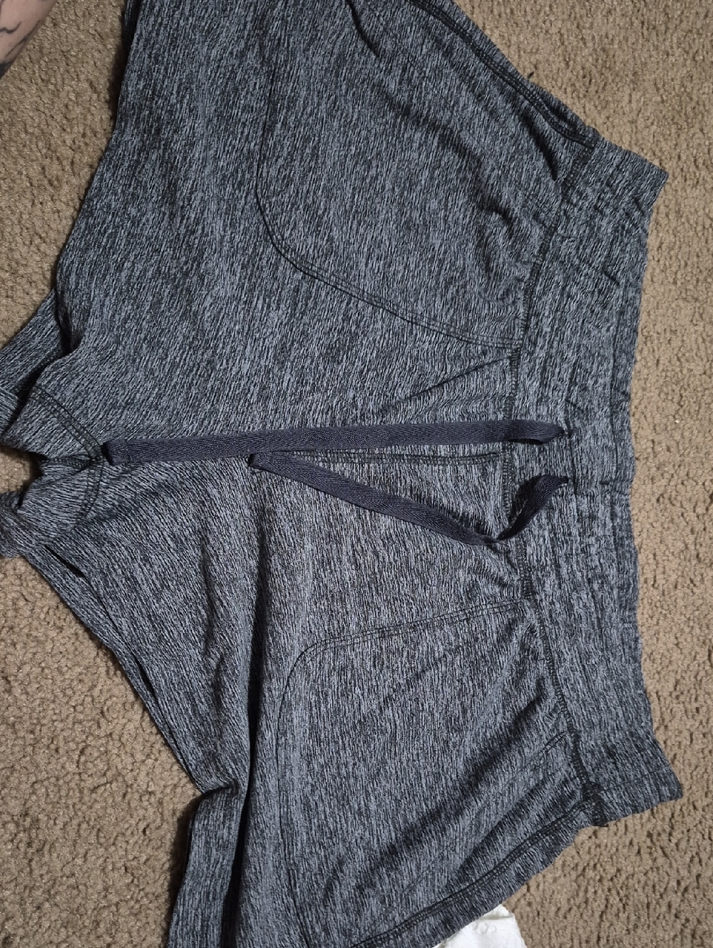 90 Degree By Reflex Dark Gray Heather Active Shorts